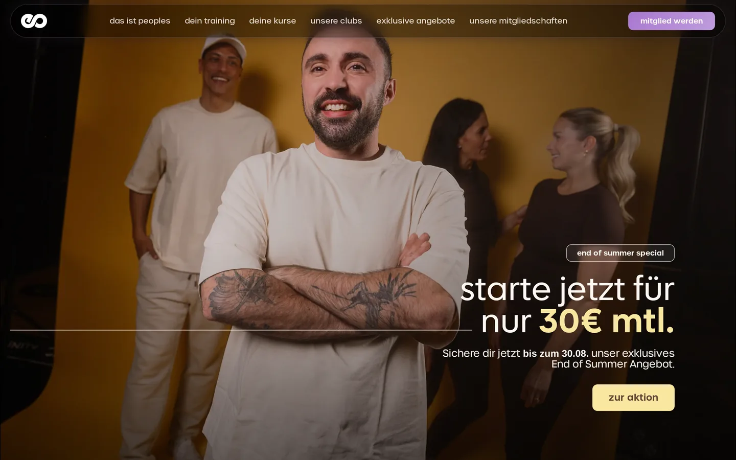 Peoples Fitness – Webdesign für Fitnessstudio im Taunus